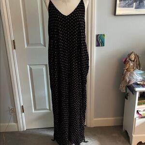 Lulu's Black and White Patterned Maxi Dress